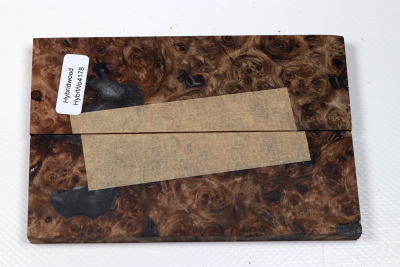 Knife Scales Hybridwood Ebony Burl - HybrWo4178