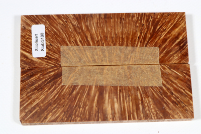 Knife Scales Karelian Masurbirch X-Cut stabilized - Stabi3180