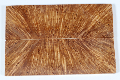 Knife Scales Karelian Masurbirch X-Cut stabilized - Stabi3189