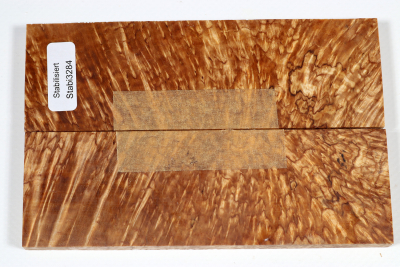 Knife Scales Karelian Masurbirch X-Cut stabilized - Stabi3284