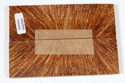 Knife Scales Karelian Masurbirch X-Cut stabilized - Stabi3207