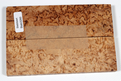 Messergriffschalen Karelische Maserbirke stabilisiert - Stabi3260