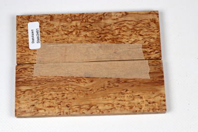 Messergriffschalen Karelische Maserbirke stabilisiert - Stabi3461
