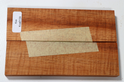 Messergriffschalen Koa curly - Koa0139