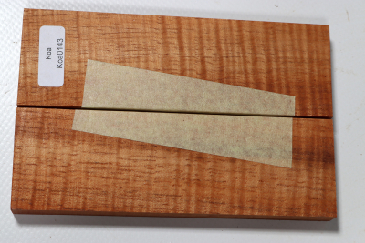 Messergriffschalen Koa curly - Koa0143