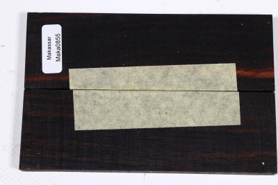 Knife Scales Macassar Ebony - Maka0855