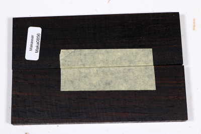 Knife Scales Macassar Ebony - Maka0856