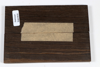 Knife Scales Bog Oak stabilized - Stabi3630
