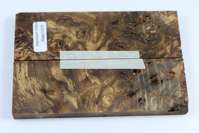 Knife Scales Poplar Burl stabilized - Stabi1075
