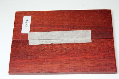 Knife Scales Bloodwood, Red Satiné