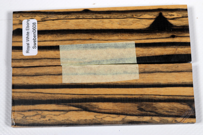 Messergriffschalen schwarz-weiß Ebenholz - Sweben0608