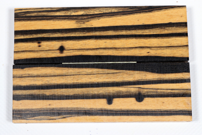 Messergriffschalen schwarz-weiß Ebenholz - Sweben0608