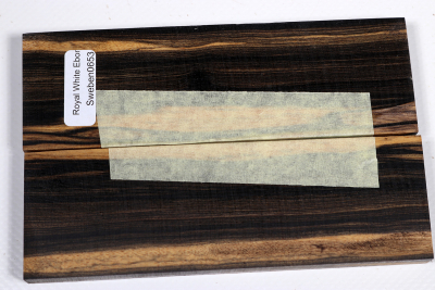 Messergriffschalen schwarz-weiß Ebenholz - Sweben0653