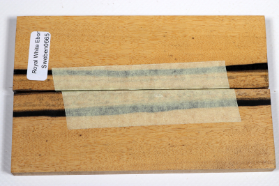 Messergriffschalen schwarz-weiß Ebenholz - Sweben0665