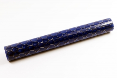 Pen Blank Aluminum Honeycomb Blue - large