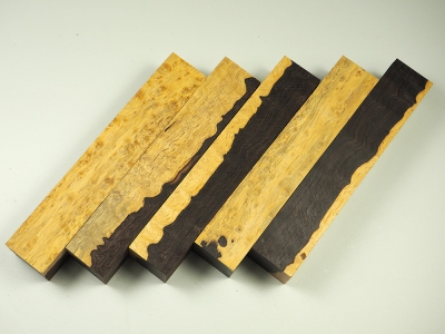 Pen Blank African Blackwood Burl A-Quality/Sapwood large
