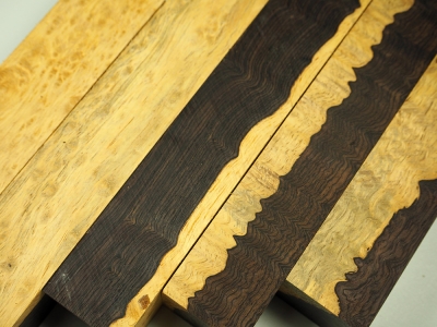 Pen Blank African Blackwood Burl A-Quality/Sapwood large