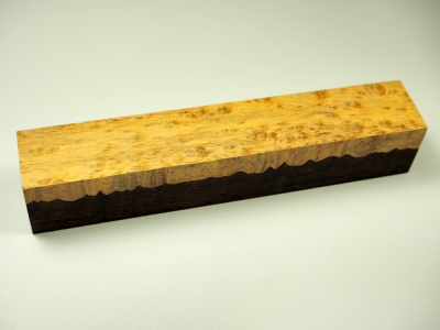 Pen Blank African Blackwood Burl A-Quality/Sapwood large
