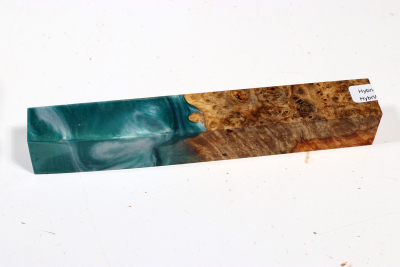 Pen Blank Hybridwood Amboina Maser stabilisiert - HybrWo3797
