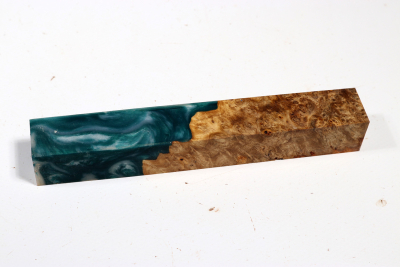 Pen Blank Hybridwood Amboina Maser stabilisiert - HybrWo3849