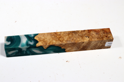 Pen Blank Hybridwood Amboina Maser stabilisiert - HybrWo3849