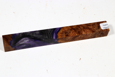 Pen Blank Hybridwood Chechen Burl stabilized - HybrWo3789