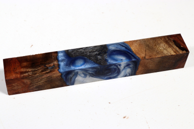Pen Blank Hybridwood Chechen Burl stabilized - HybrWo3833