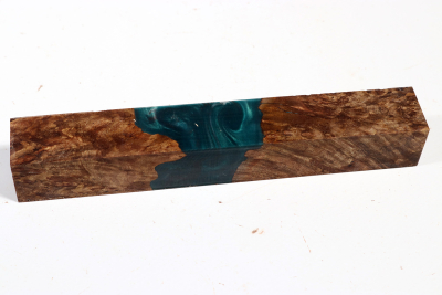 Pen Blank Hybridwood Chechen Burl stabilized - HybrWo3844