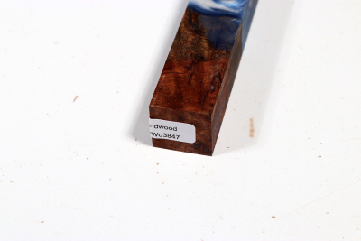 Pen Blank Hybridwood Chechen Burl stabilized - HybrWo3847