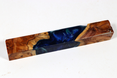 Pen Blank Hybridwood Yew Burl stabilized - HybrWo4047