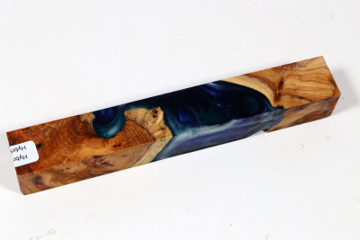 Pen Blank Hybridwood Yew Burl stabilized - HybrWo4047