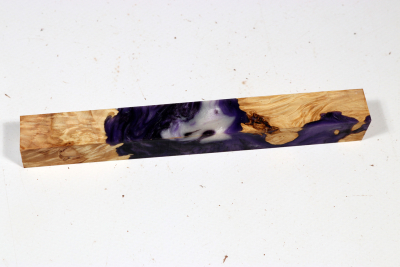 Pen Blank Hybridwood Box Elder Maple Burl stabilized - HybrWo3780
