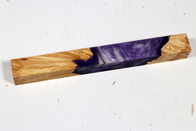 Pen Blank Hybridwood Eschenahorn Maser stabilisiert - HybrWo3782