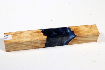 Pen Blank Hybridwood Box Elder Maple Burl stabilized - HybrWo3791
