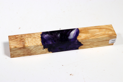Pen Blank Hybridwood Eschenahorn Maser stabilisiert - HybrWo3834