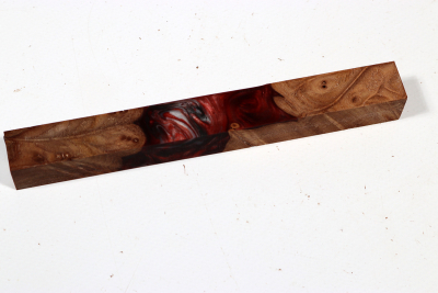 Pen Blank Hybridwood Elm Burl stabilized - HybrWo3787