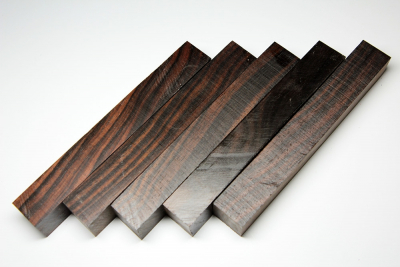 Pen Blank Macassar Ebony small set of 5