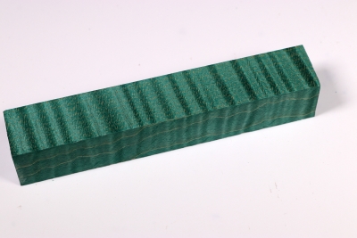 Pen Blank Curly Maple green stabilized large