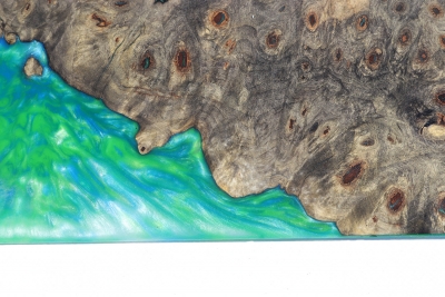 Saw Veneer Hybridwood Buckeye Burl 545x185x3mm - HybrWo2292