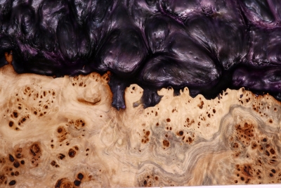 Saw Veneer Hybridwood Poplar Burl 540x185x5mm - HybrWo2294