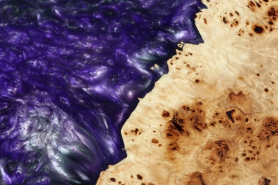 Saw Veneer Hybridwood Poplar Burl 545x180x8mm - HybrWo2288