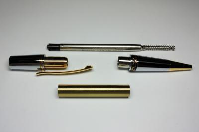 Aero Ballpoint Pen Kit Chrome/10k Gold