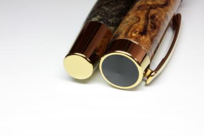 Gentleman Fountain Pen Kit Titanium gold / black chrome