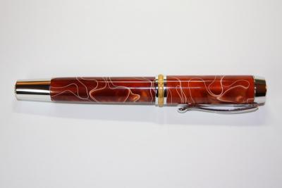 Statesman Fountain Pen Kit Rhodium/22k gold