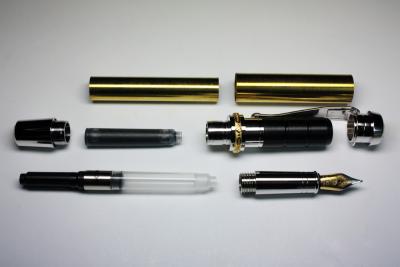 Statesman Jr. Fountain Pen Kit Palladium/22k Gold