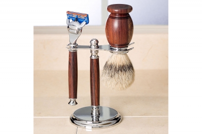 Stand for Razor and Shaving Brush - Chrome