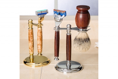 Stand for Razor and Shaving Brush - Chrome