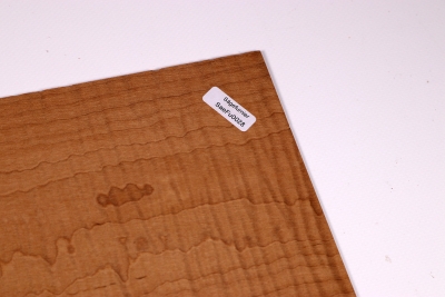 Thermo Riegelahorn Sägefurnier 350x170x3mm - SaeFu0028