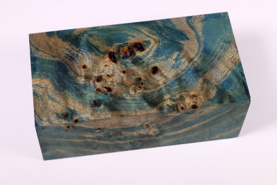 Vapemod/Boxmod Poplar Burl blue stabilized - Stabi2075