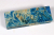 Messergriffblock eschenblättriger Ahorn Maser blau stabilisiert - Stabi3697